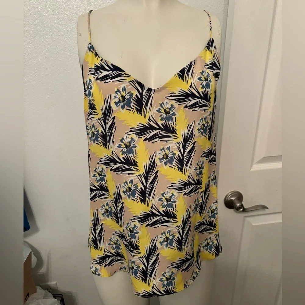 J.crew spaghetti strap silk summer top 6/8